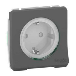 MurevaStyl 162 dugalj földelt szürke IP55 falonkívüli Schneider - MUR36135