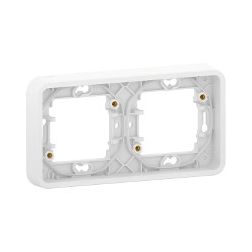 MurevaStyl keret 2-es polárfehér vízszintes IP55 műanyag Schneider - MUR39101