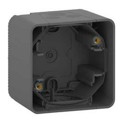 MurevaStyl kiemelődoboz 1-es vízszintes és függőleges szürke műanyag IP55 Schneider - MUR37911