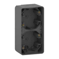 MurevaStyl kiemelődoboz 2-es függőleges szürke műanyag IP55 Schneider - MUR37912