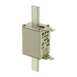 NH biztosítóbetét 160A gL/gG 500V AC 120kA kombikijelző-kioldásjelzéssel Bussmann EATON - 160NHG02B