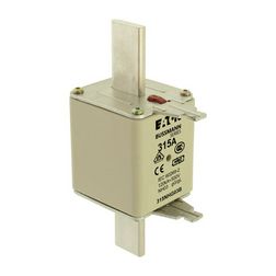 NH biztosítóbetét 315A gL/gG 500V AC 120kA kombikijelző-kioldásjelzéssel Bussmann EATON - 315NHG03B