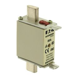 NH biztosítóbetét NH000 80A gL/gG 500V AC 120kA kombikijelző-kioldásjelzéssel Bussmann EATON - 80NHG000B