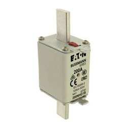 NH biztosítóbetét NH1 200A gL/gG 500V AC 120kA kombikijelző-kioldásjelzéssel Bussmann EATON - 200NHG1B