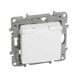 Niloé 162 dugalj csf. földelt központi fedlap gyerekzárral fehér IP20 süllyesztett csavaros LEGRAND - 764532