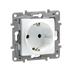 Niloé 162 dugalj földelt központi fedlap gyerekzárral fehér IP20 süllyesztett csavaros LEGRAND - 764529