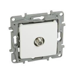 Niloé antenna aljzat F-F TV csillagpontos süllyesztett fehér 1-kimenet végzáró 1dB/860MHz LEGRAND - 764549