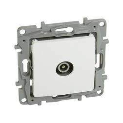 Niloé antenna aljzat TV körmös süllyesztett fehér 1-kimenet MM-végzáró 10dB/860MHz LEGRAND - 764555
