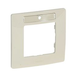 Niloé keret 1-es bézs vízszintes címketartóval műanyag LEGRAND - 665016