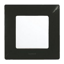 Niloé keret 1-es fekete vízszintes és függőleges műanyag LEGRAND - 397031