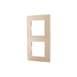 Niloé keret 2-es bézs vízszintes és függőleges műanyag LEGRAND - 665012