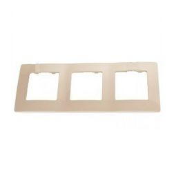 Niloé keret 3-as bézs vízszintes és függőleges műanyag LEGRAND - 665013