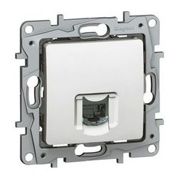 Niloé telefon csatlakozó betét közp. fedéllel RJ11 műanyag fehér LEGRAND - 764569