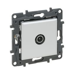 NiloéStep antenna aljzat TV csillagpontos 1x végzáró süllyesztett 1dB/860MHz alumínium LEGRAND - 863374