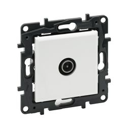 NiloéStep antenna aljzat TV csillagpontos 1x végzáró süllyesztett fehér 1dB/860MHz LEGRAND - 863174