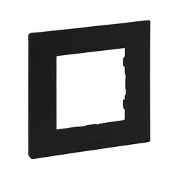 NiloéStep keret 1-egység vízszintes és függőleges műanyag fekete kezeletlen LEGRAND - 863591