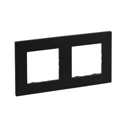 NiloéStep keret 2-egység vízszintes és függőleges műanyag fekete kezeletlen LEGRAND - 863592