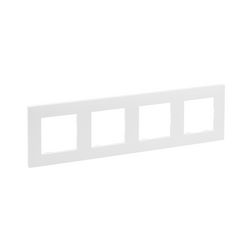 NiloéStep keret 4-egység vízszintes és függőleges műanyag fehér kezeletlen LEGRAND - 863194