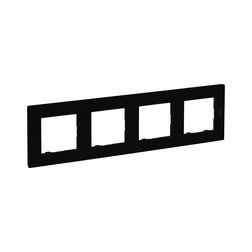 NiloéStep keret 4-egység vízszintes és függőleges műanyag fekete kezeletlen LEGRAND - 863594