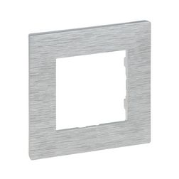 NiloéStep keret csiszolt alumínium 1-egység vízszintes és függőleges műanyag kezeletlen LEGRAND - 863891