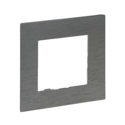 NiloéStep keret csiszolt szürke 1-egység vízszintes és függőleges műanyag kezeletlen LEGRAND - 863991