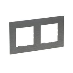 NiloéStep keret csiszolt szürke 2-egység vízszintes és függőleges műanyag kezeletlen LEGRAND - 863992