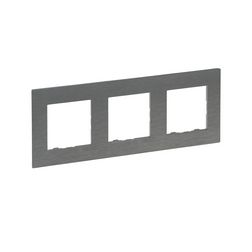 NiloéStep keret csiszolt szürke 3-egység vízszintes és függőleges műanyag kezeletlen LEGRAND - 863993