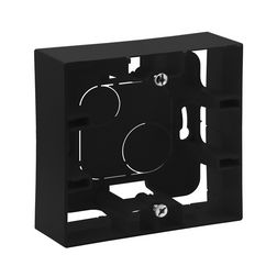 NiloéStep kiemelődoboz 1-egység vízszintes és függőleges fekete műanyag IP2X LEGRAND - 863597