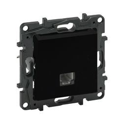 NiloéStep telefon csatlakozó betét közp. fedéllel RJ11 fekete LEGRAND - 863555