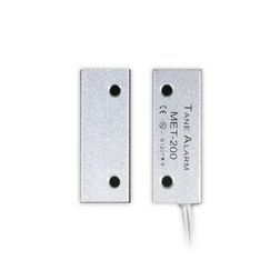 Nyitásérzékelő (reed-relé) 2vez. fémre oldal-kivezetés 38mm k.táv falonkívüli TANE ALARM - MET-200