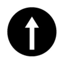 Nyomógomb-lapka kerek lapos fekete