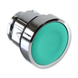 Nyomógombfej fém d22 lapos zöld kerek visszaugró Harmony XB4 Schneider - ZB4BA3