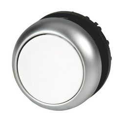 Nyomógombfej műanyag d22 lapos fehér kerek visszaugró M22-D-W EATON - 216592