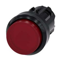 Nyomógombfej műanyag d22 világító magas piros visszaugró kerek SIRIUS ACT SIEMENS - 3SU1001-0BB20-0AA0