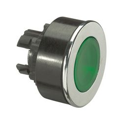 Nyomógombfej műanyag d30 extralapos d30 lapos zöld kerek Osmoz PL5 LEGRAND - 024009