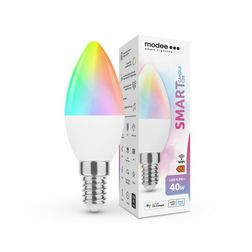 Okos LED lámpa B38 (Tuya Wi-Fi) gyertya 4,9W- 40W E14 470lm DIM 220-240V AC LED Smart Modee - MSL-C4,9WE14RGB