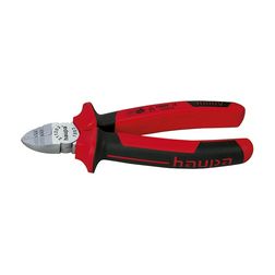 Oldalcsípő fogó kábelcsupaszító funkcióval piros-fekete normál 160mm szigetelt 1000V Haupa - 211203