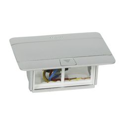 Padlódoboz Pop-up alumínium 122mm 10mm-padlóburkolat 4-modul LEGRAND - 054011