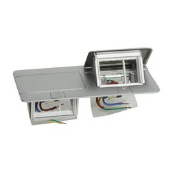 Padlódoboz Pop-up alumínium 210mm 10mm-padlóburkolat 6-modul LEGRAND - 054012