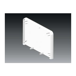 Parapetcsatorna végzáró 90x55-höz szimmetrikus 90mmx 55mm műanyag fényesfehér PK KOPOS - 8401_HB