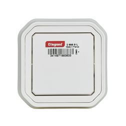 Plexo 101 1P kapcsoló betét teljes fedéllel fehér süllyesztett IP55 1- billentyű/gomb LEGRAND - 069851