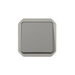 Plexo 106 váltókapcsoló betét közp. fedéllel szürke IP55 1- billentyű/gomb LEGRAND - 069511