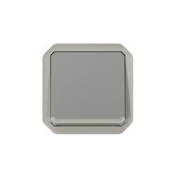 Plexo 106 váltókapcsoló betét közp. fedéllel szürke IP55 1- billentyű/gomb LEGRAND - 069512