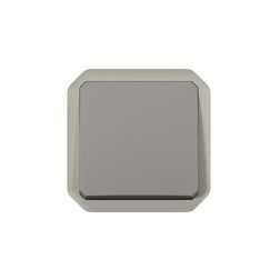 Plexo 107 keresztkapcsoló betét közp. fedéllel szürke IP55 1- billentyű/gomb LEGRAND - 069521