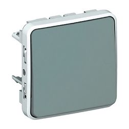 Plexo N101 nyomó betét közp. fedéllel 1- billentyűs 1ny szürke IP55 műanyag LEGRAND - 069540