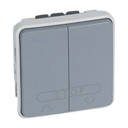 Plexo redőnymozgató NR105 1P nyomó billentyűs szürke műanyag LEGRAND - 069539