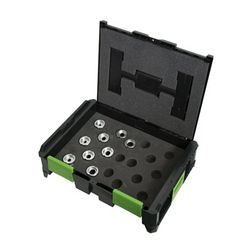 Présbetét készlet ládában standard 11 részes cső kábelsaru és -összekötő-hez SysCon S Haupa - 220616