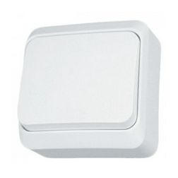 Prima 101 1P kapcsoló betét komplett házban fehér falonkívüli IP20 1- billentyű/gomb Schneider - WDE001010