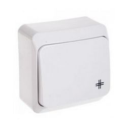 Prima 107 keresztkapcsoló betét komplett házban fehér falonkívüli IP20 1- Schneider - WDE001070