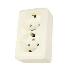 Prima 162/2 dugalj bézs IP20 falonkívüli Schneider - WDE001148